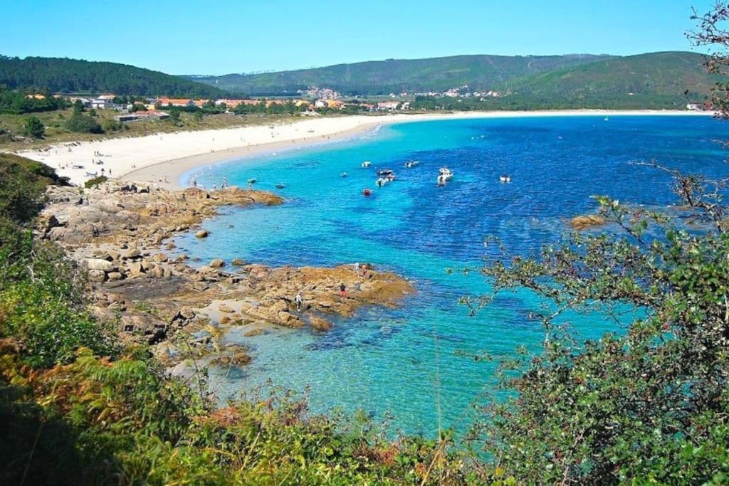 Refugio Climatico En Finisterre Frente A La Playa Apartment Bagian luar foto