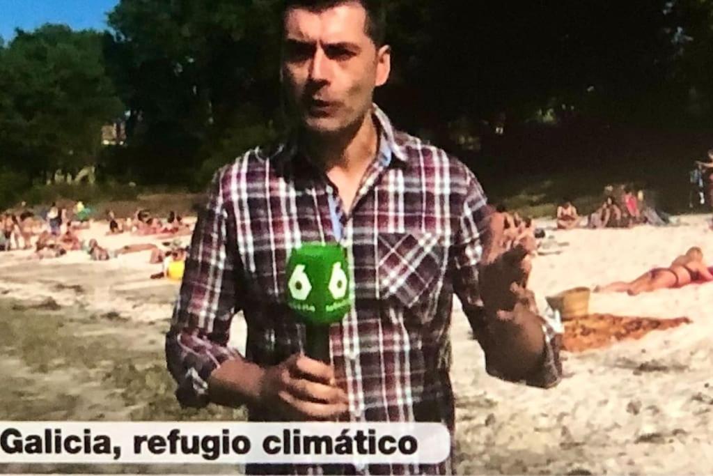 Refugio Climatico En Finisterre Frente A La Playa Apartment Bagian luar foto